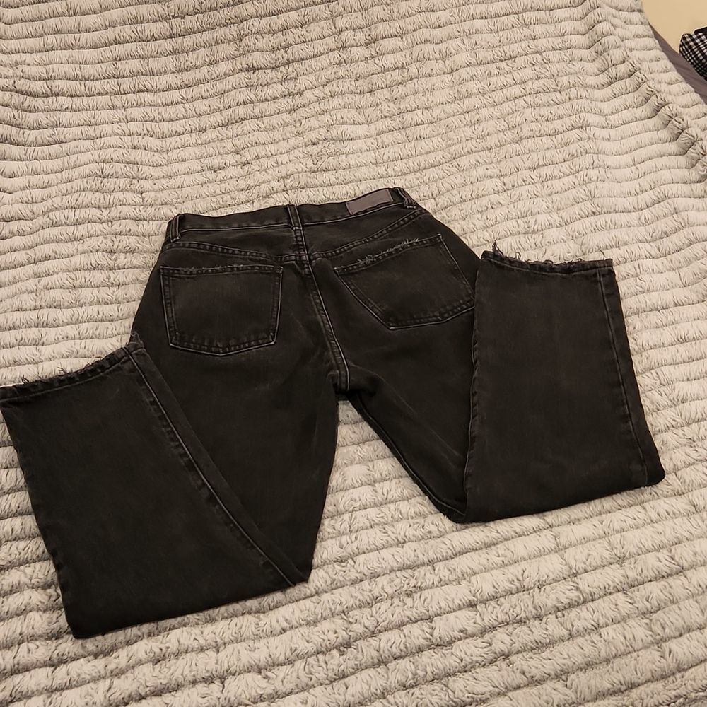 Black high waisted Carmar distressed mom Jeans size 24 - Picture 5 of 11